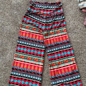 Women's Stretchy Wide Leg Palazzo Lounge Pants